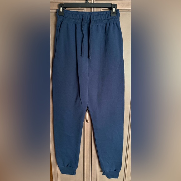 Hanes Small Navy Blue Joggers, Sweats, Sweatpants - Picture 1 of 7